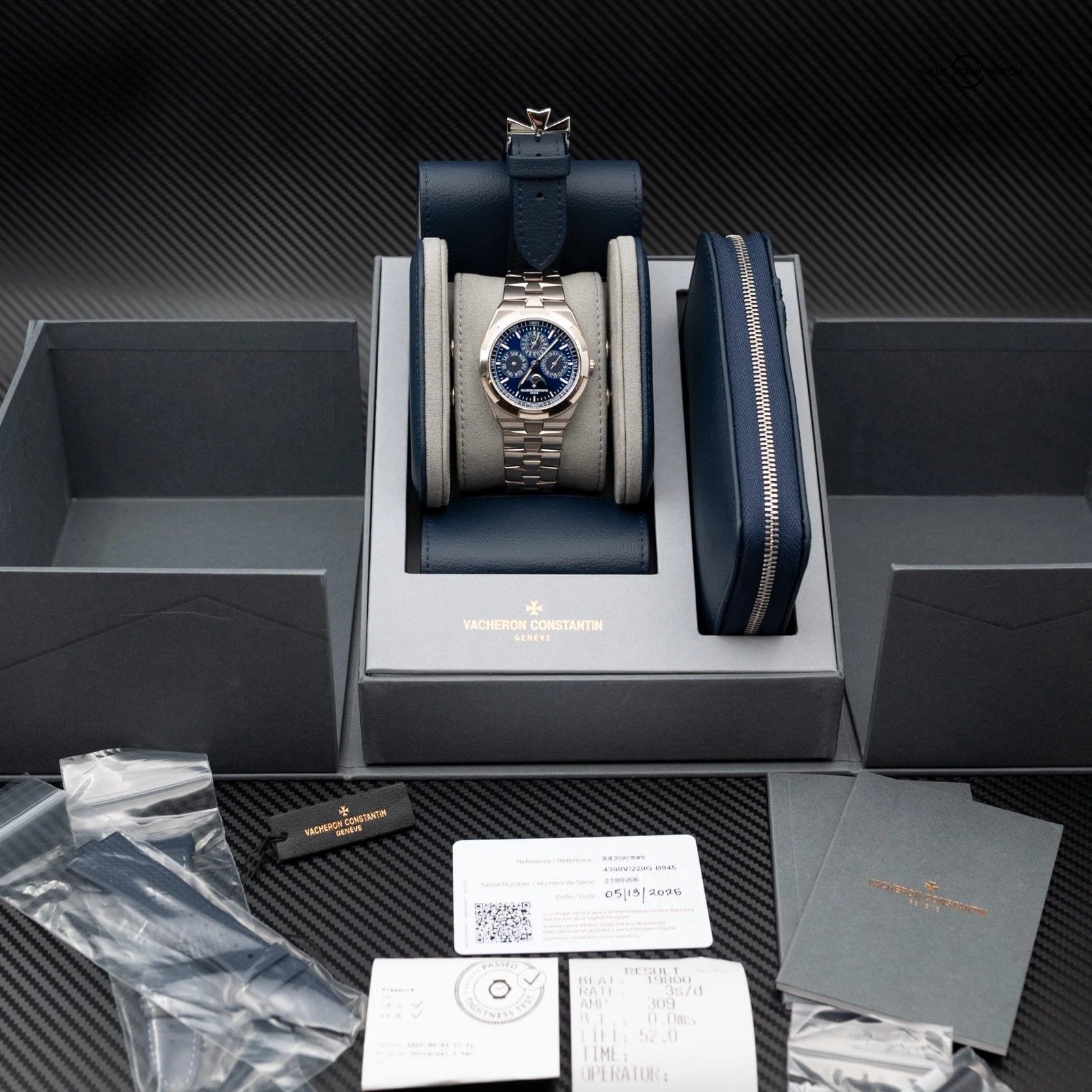 2025 Vacheron Constantin Overseas Perpetual Calendar Blue Dial 4300V/220G-B945 - Image 4