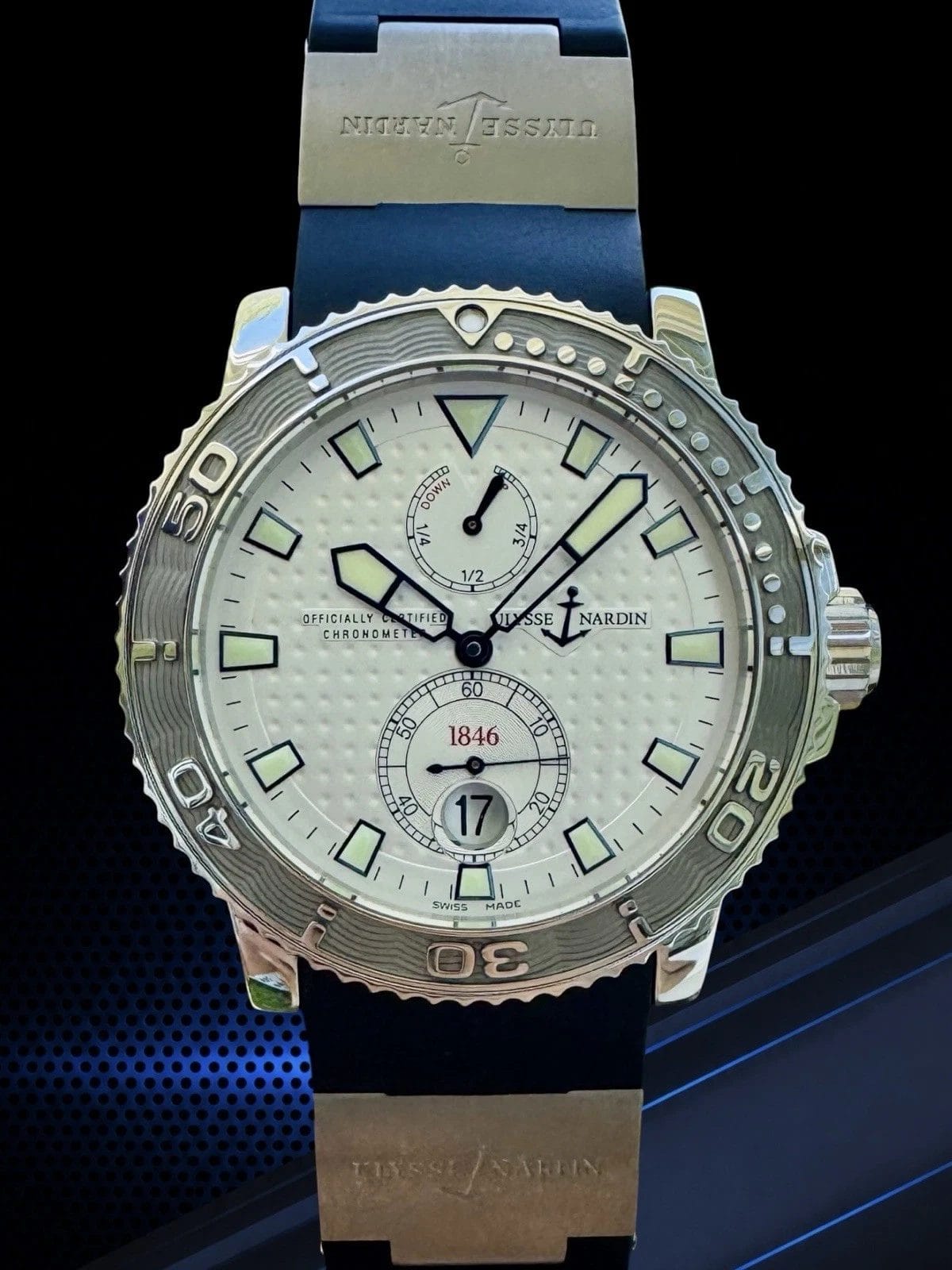 Ulysse Nardin Marine White Men's Watch - 263-33 Includes Additional Straps