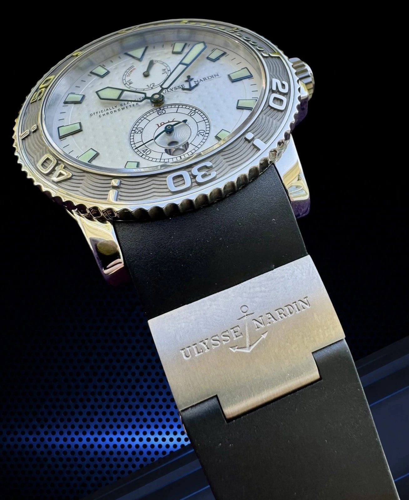 Ulysse Nardin Marine White Men's Watch - 263-33 Includes Additional Straps - Image 3
