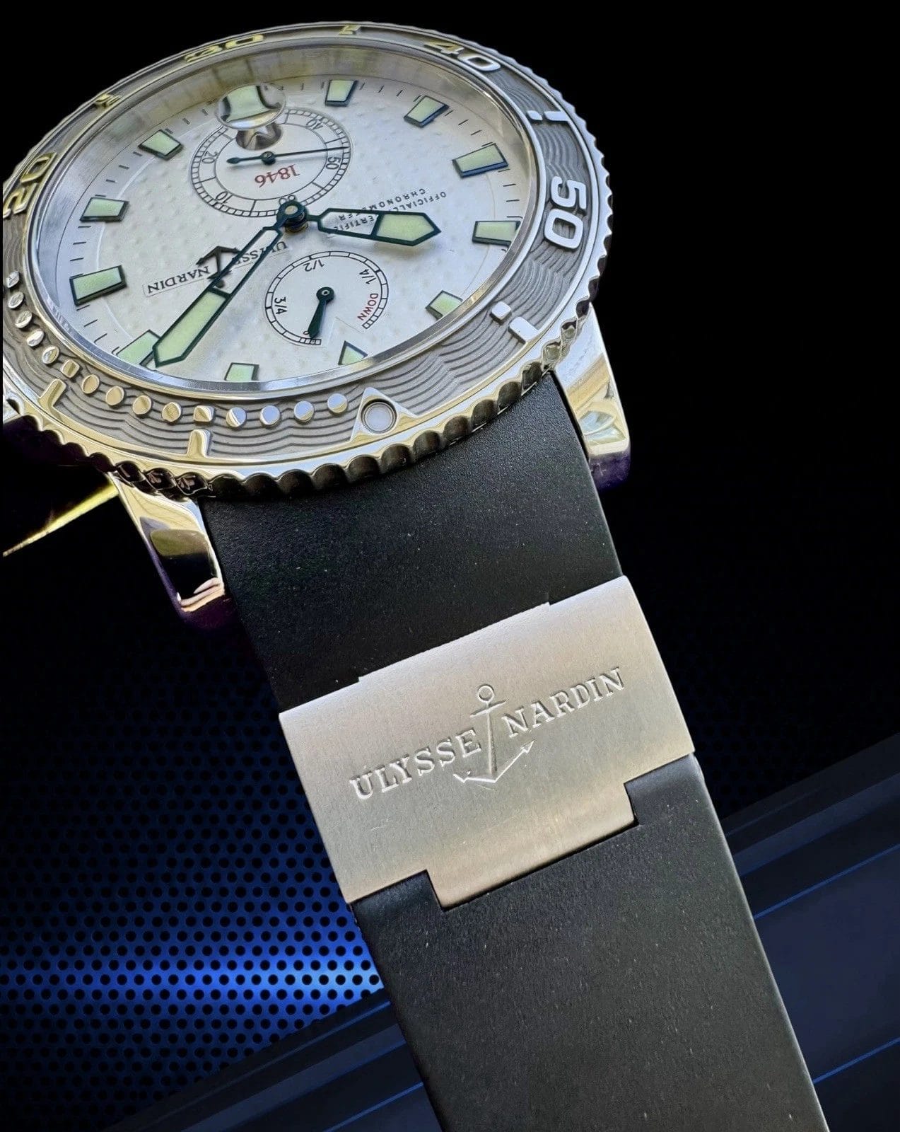 Ulysse Nardin Marine White Men's Watch - 263-33 Includes Additional Straps - Image 4