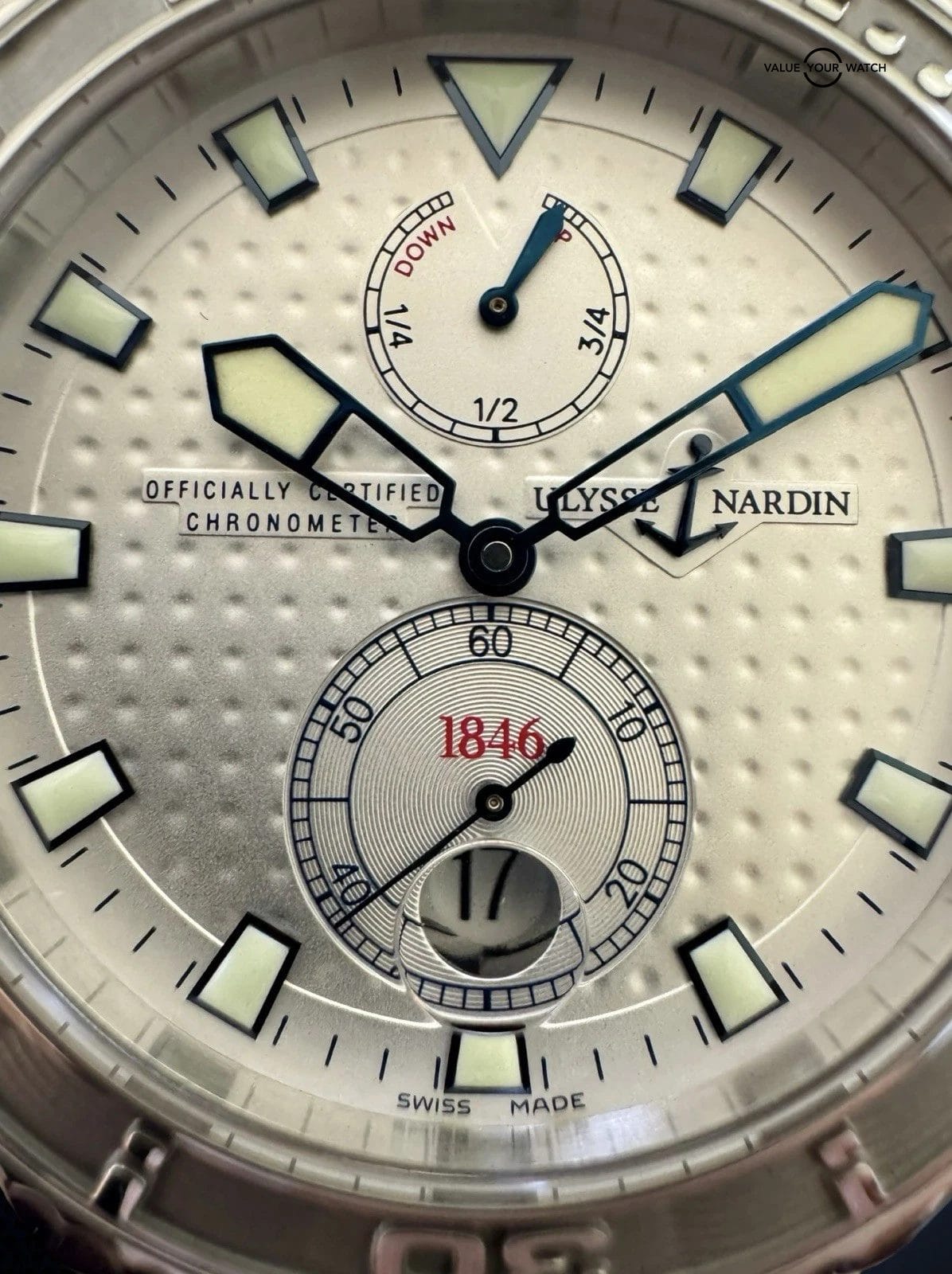 Ulysse Nardin Marine White Men's Watch - 263-33 Includes Additional Straps - Image 9