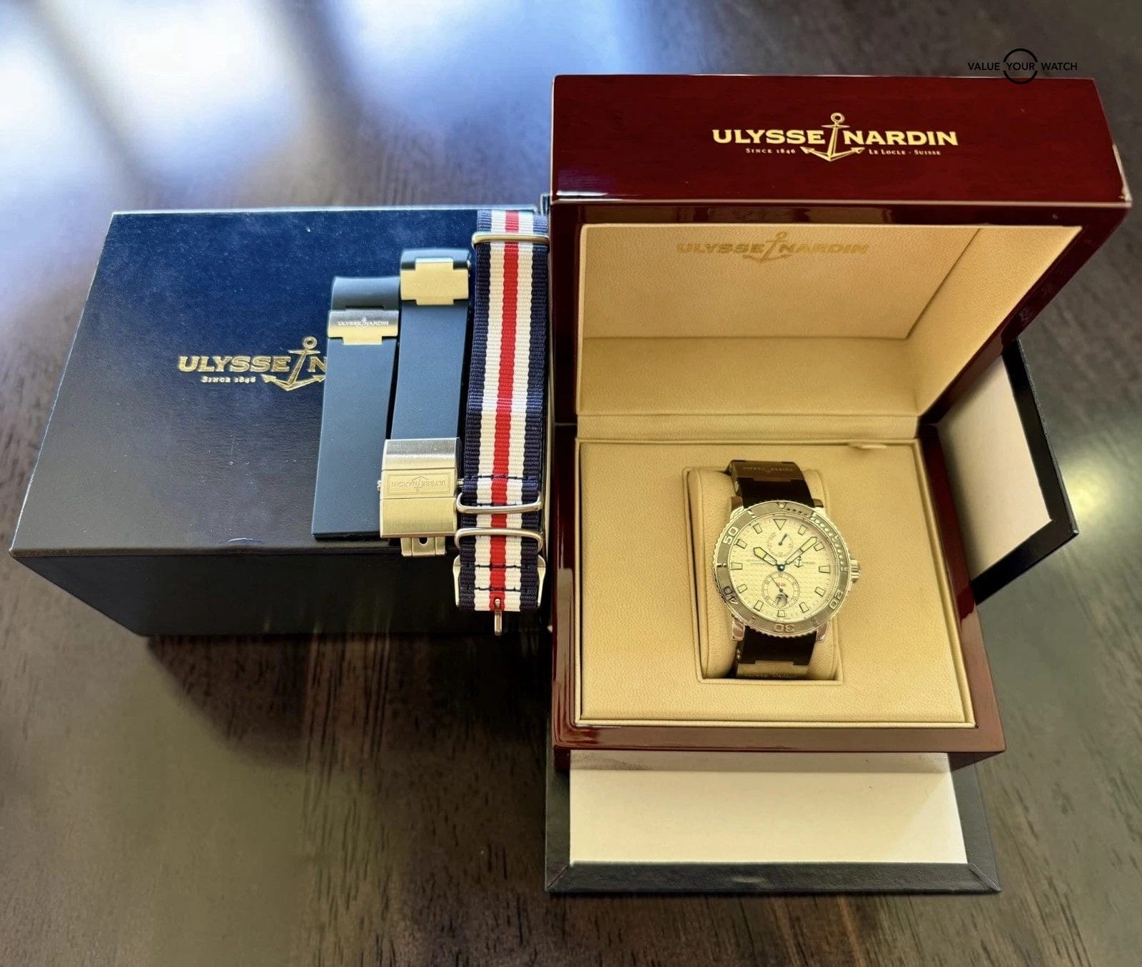 Ulysse Nardin Marine White Men's Watch - 263-33 Includes Additional Straps - Image 14