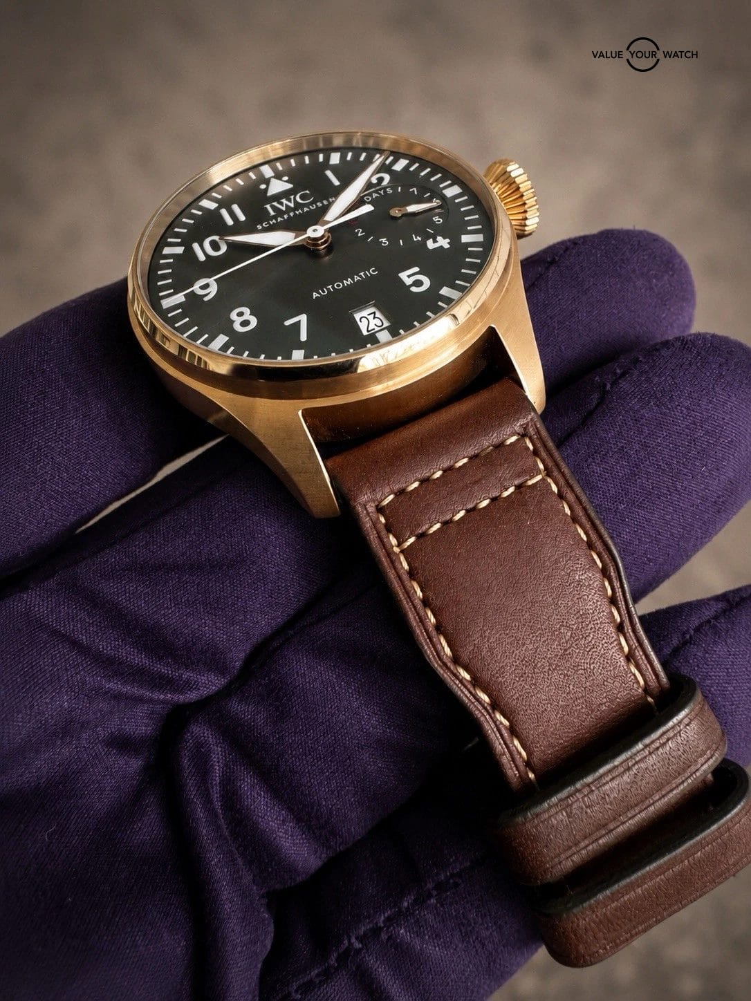 IWC Big Pilot’s Spitfire “Le Petit Prince” 18K Rose Gold Men’s Watch, IW500917🔥 - Image 5