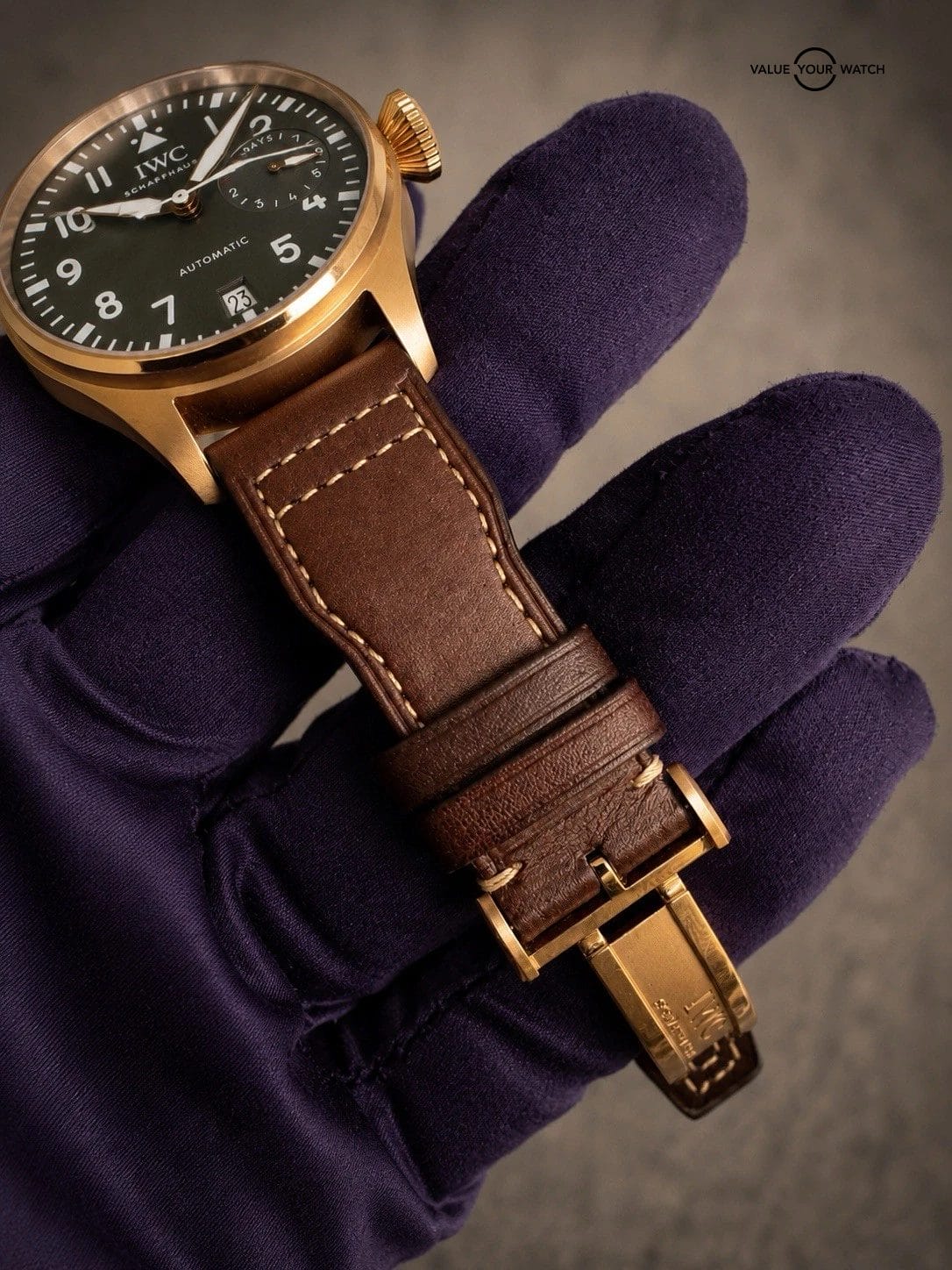 IWC Big Pilot’s Spitfire “Le Petit Prince” 18K Rose Gold Men’s Watch, IW500917🔥 - Image 6