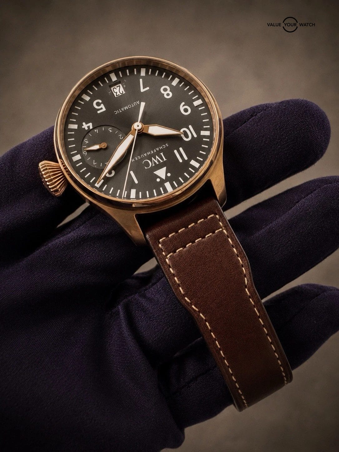 IWC Big Pilot’s Spitfire “Le Petit Prince” 18K Rose Gold Men’s Watch, IW500917🔥 - Image 7