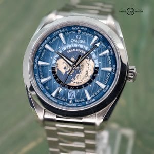 Omega Seamaster Aqua Terra Worldtimer Steel Summer Blue 220.10.43.22.03.002 43mm 2025