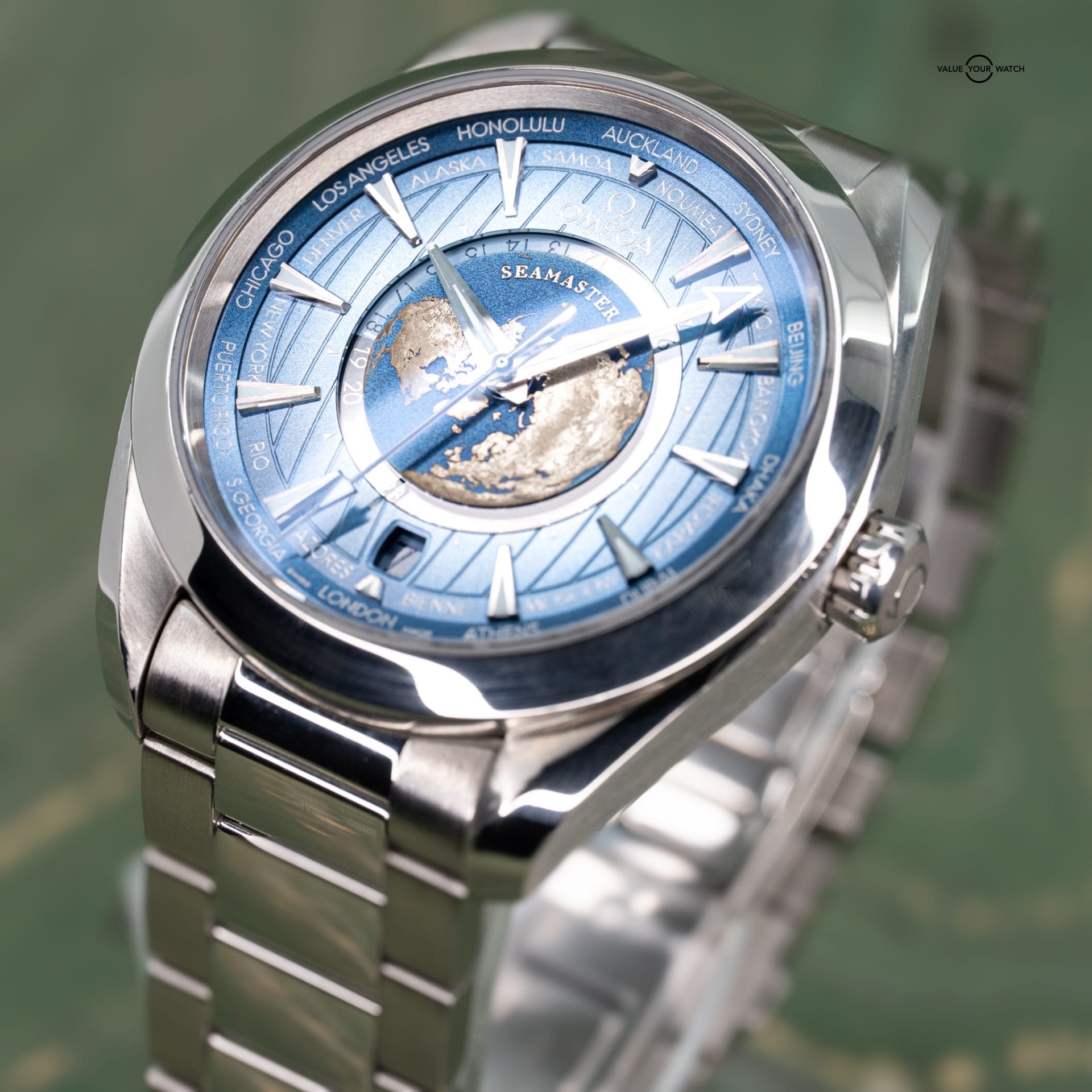 Omega Seamaster Aqua Terra Worldtimer Steel Summer Blue 220.10.43.22.03.002 43mm 2025 - Image 14