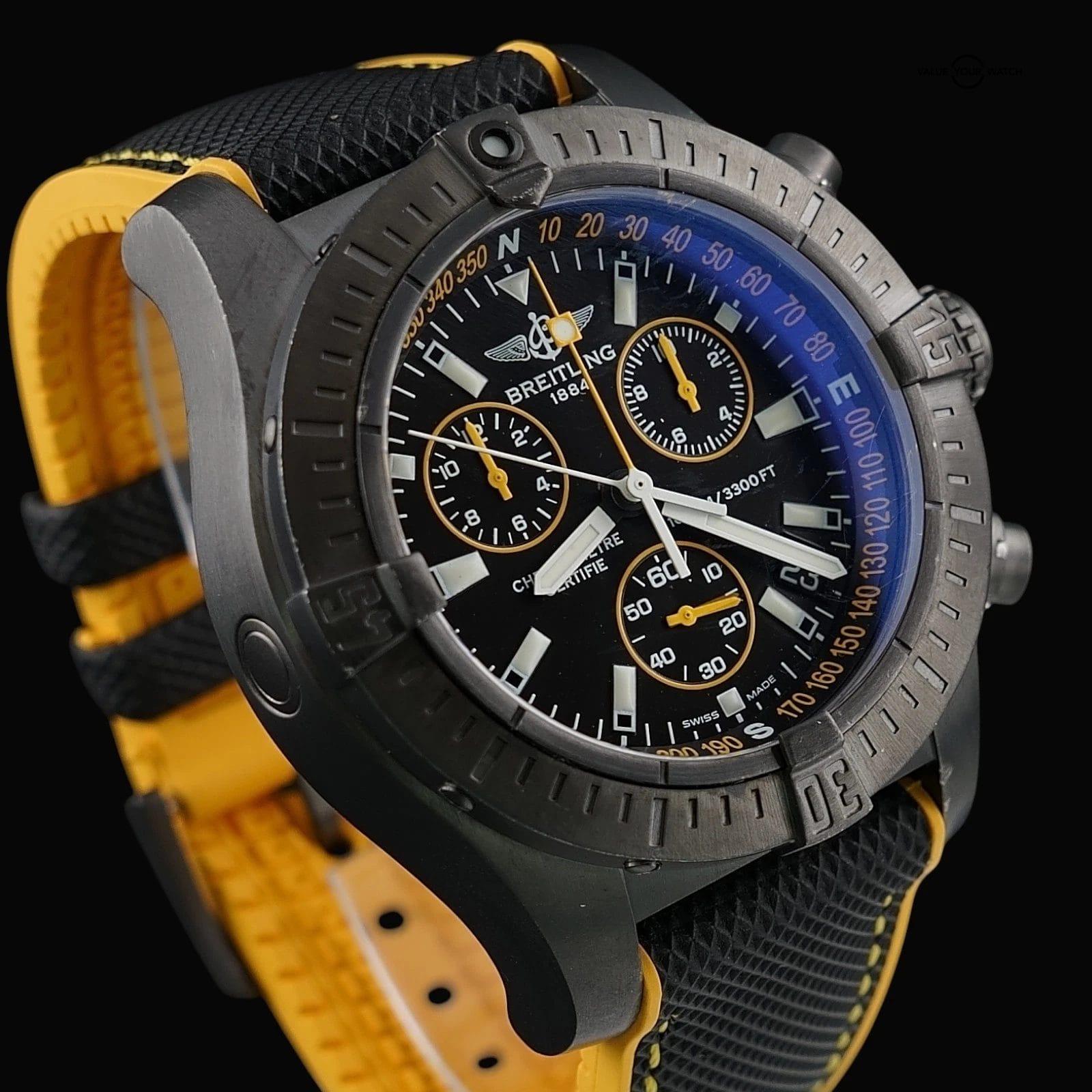 Breitling Avenger Seawolf Blacksteel Chronograph Limited Edition 1000 Pieces 45m - Image 4