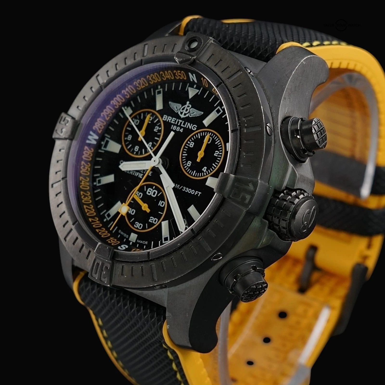 Breitling Avenger Seawolf Blacksteel Chronograph Limited Edition 1000 Pieces 45m - Image 5