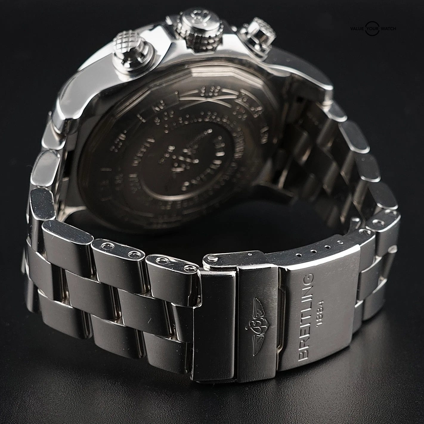 Breitling Super Avenger 48mm A13370 White Dial Chronograph Steel Bracelet & Box - Image 13