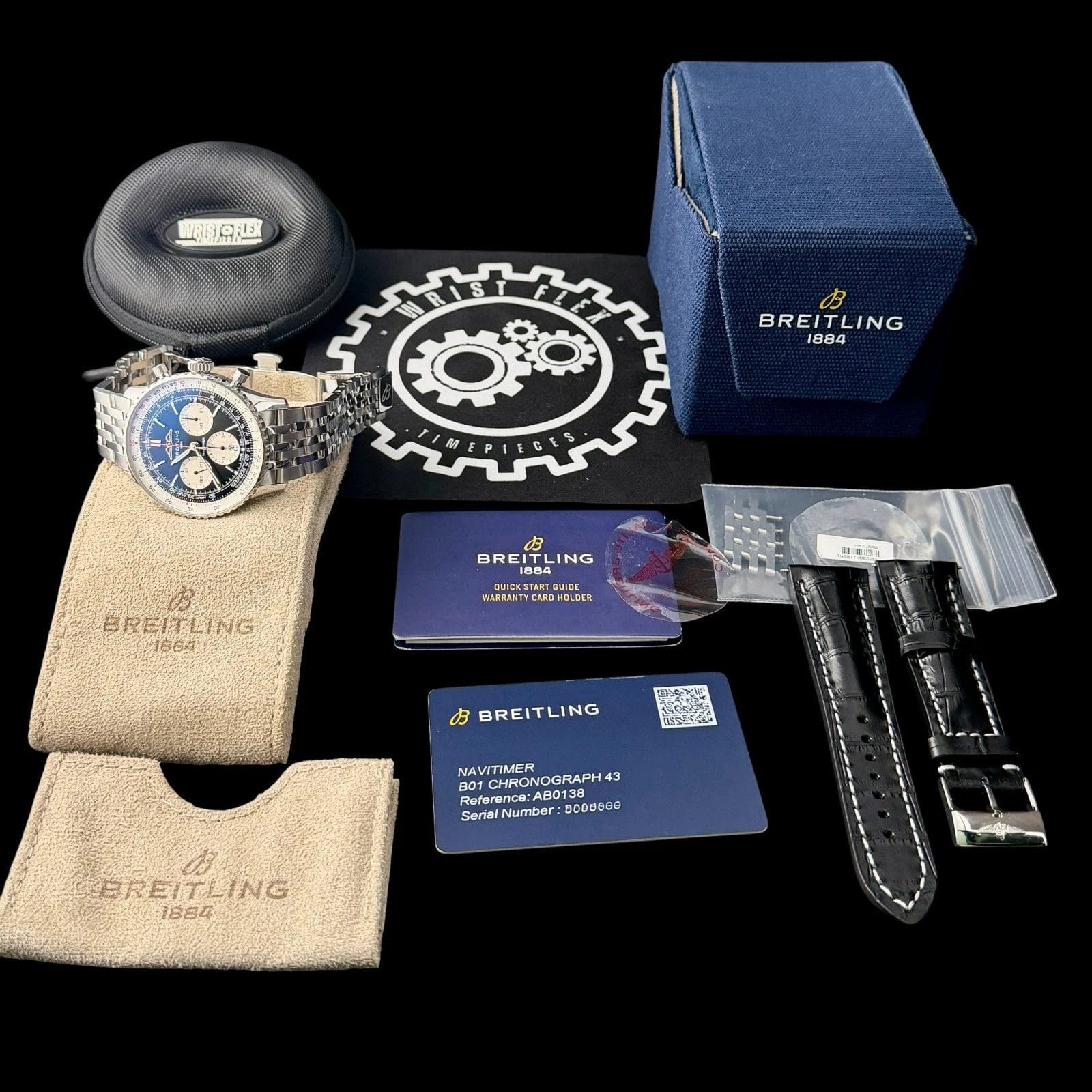 Breitling Navitimer B01 Chrono 43mm AB0138 Black Reverse Panda, 4 Year WARRANTY - Image 16