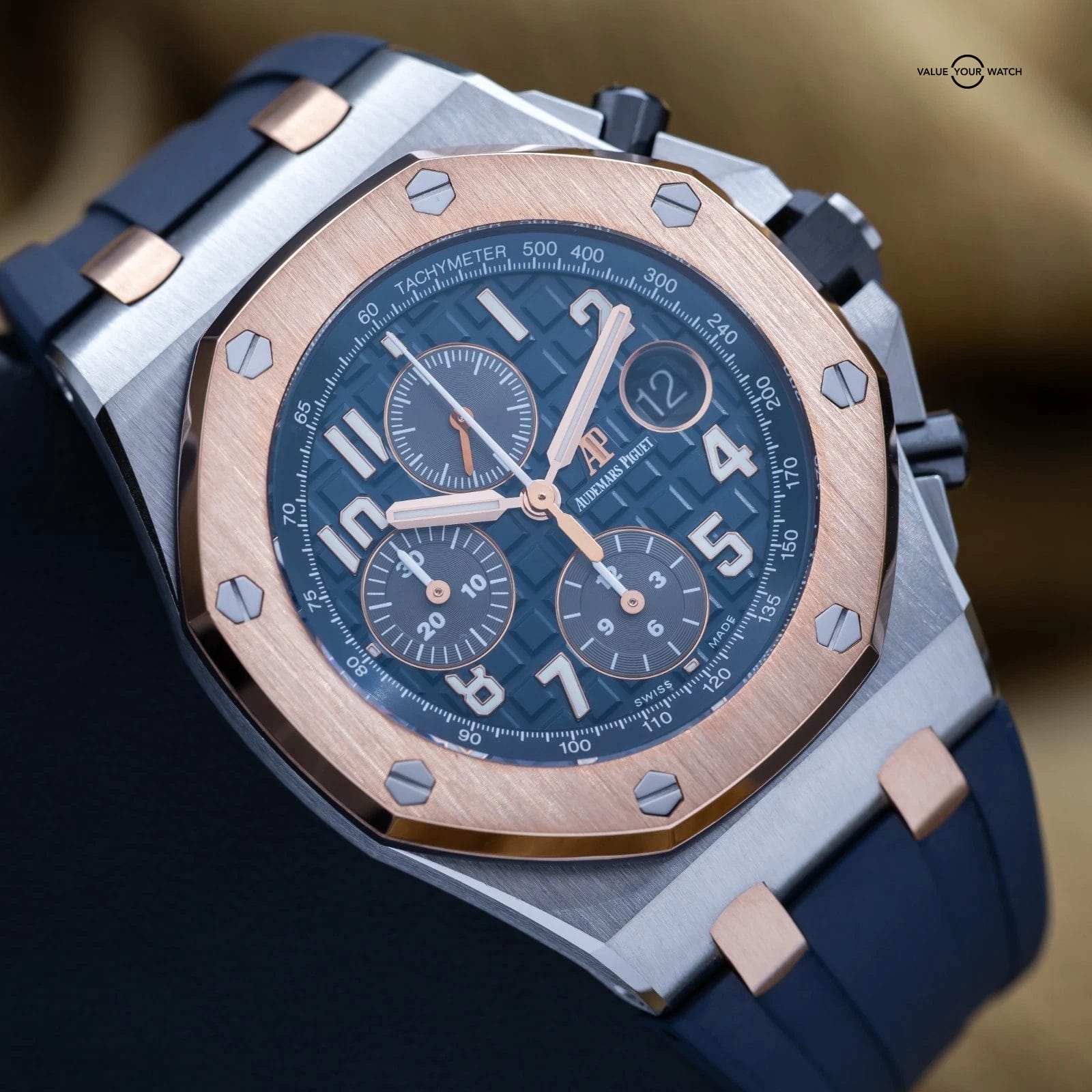 Audemars Piguet Royal Oak Offshore Chronograph 42mm Blue AP 26471SR - Full Set - Image 3