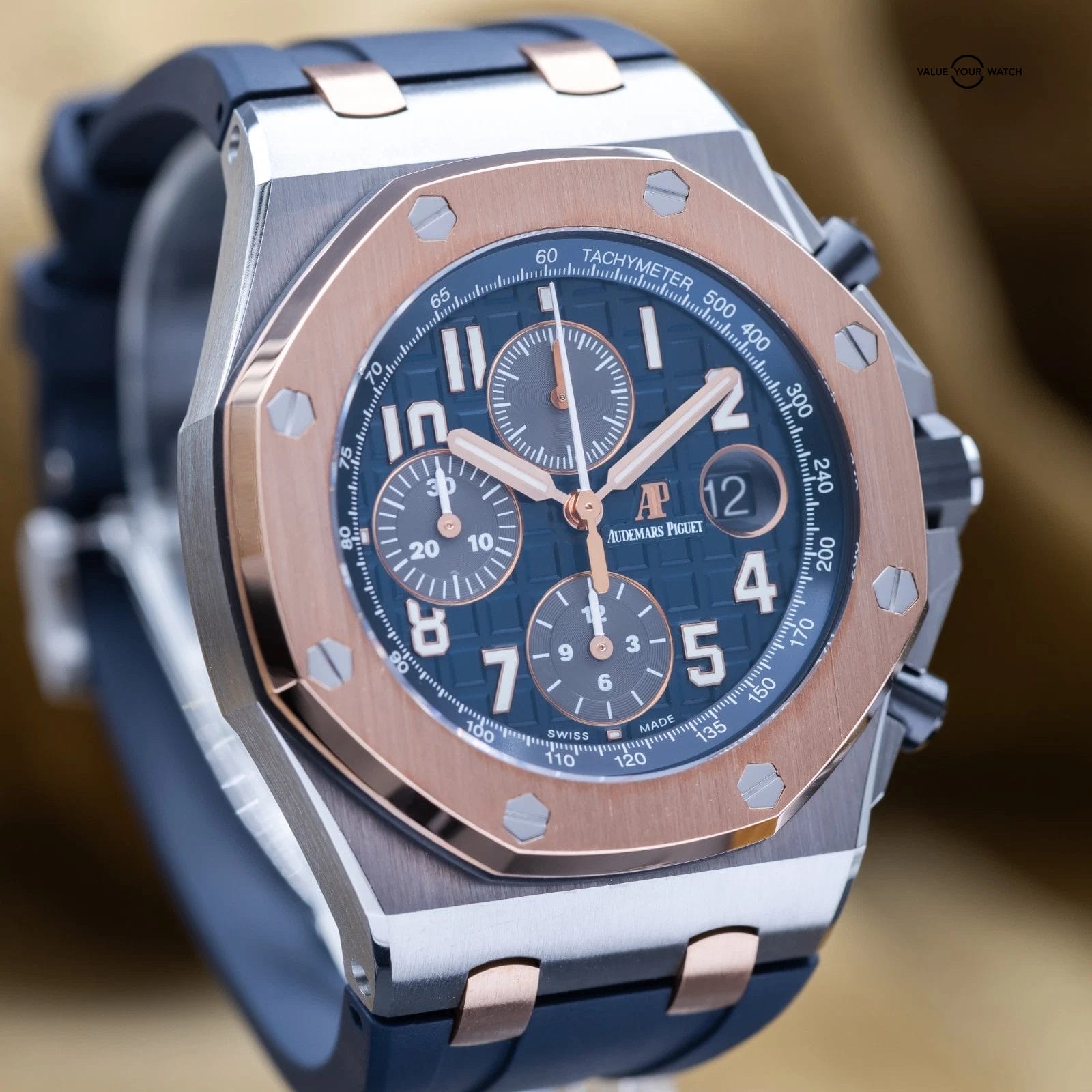 Audemars Piguet Royal Oak Offshore Chronograph 42mm Blue AP 26471SR - Full Set - Image 4