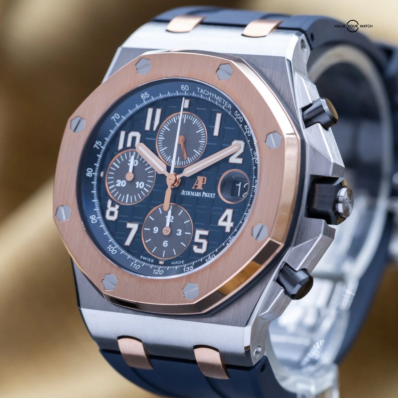 Audemars Piguet Royal Oak Offshore Chronograph 42mm Blue AP 26471SR - Full Set - Image 5