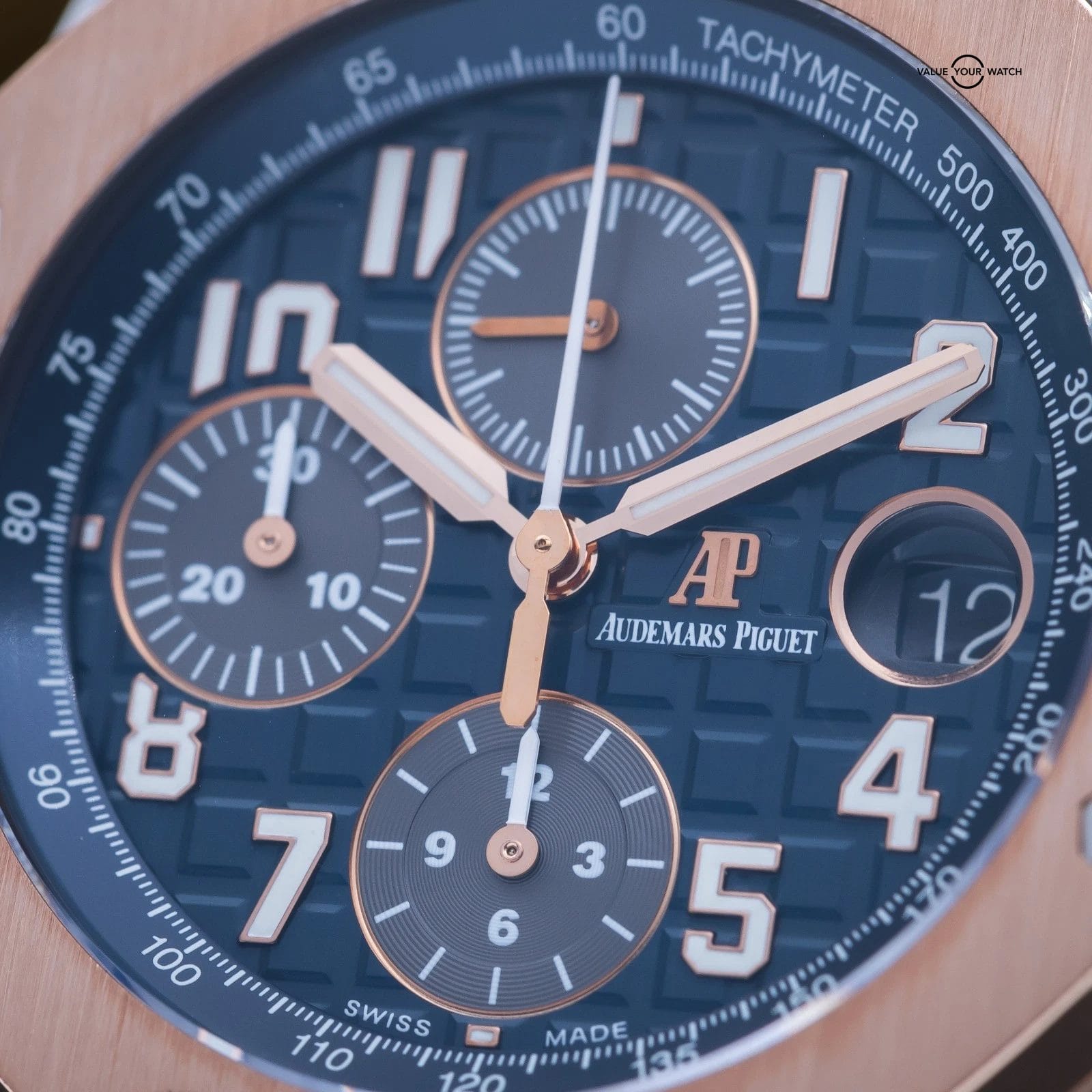 Audemars Piguet Royal Oak Offshore Chronograph 42mm Blue AP 26471SR - Full Set - Image 8