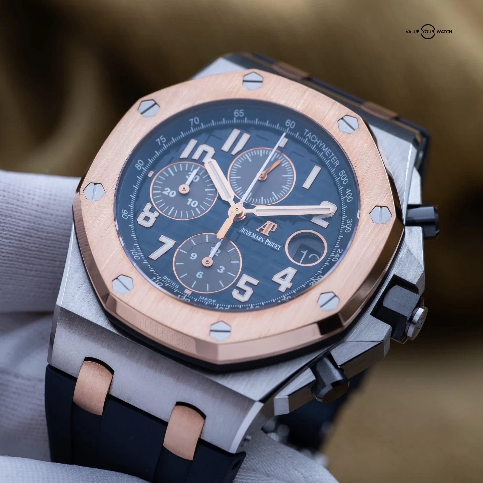 Audemars Piguet Royal Oak Offshore Chronograph 42mm Blue AP 26471SR - Full Set - Image 15