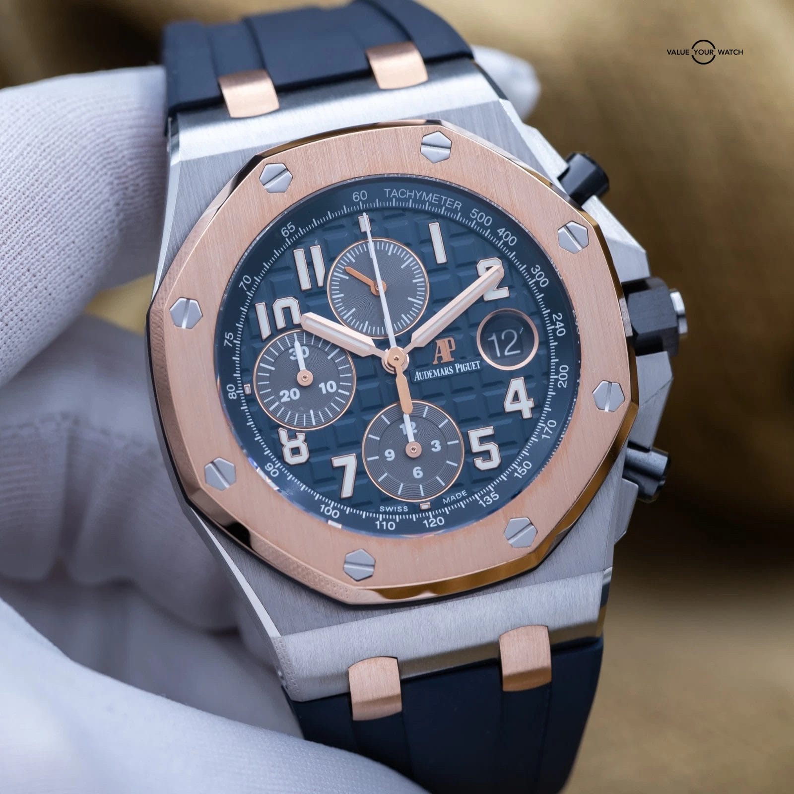 Audemars Piguet Royal Oak Offshore Chronograph 42mm Blue AP 26471SR - Full Set - Image 16