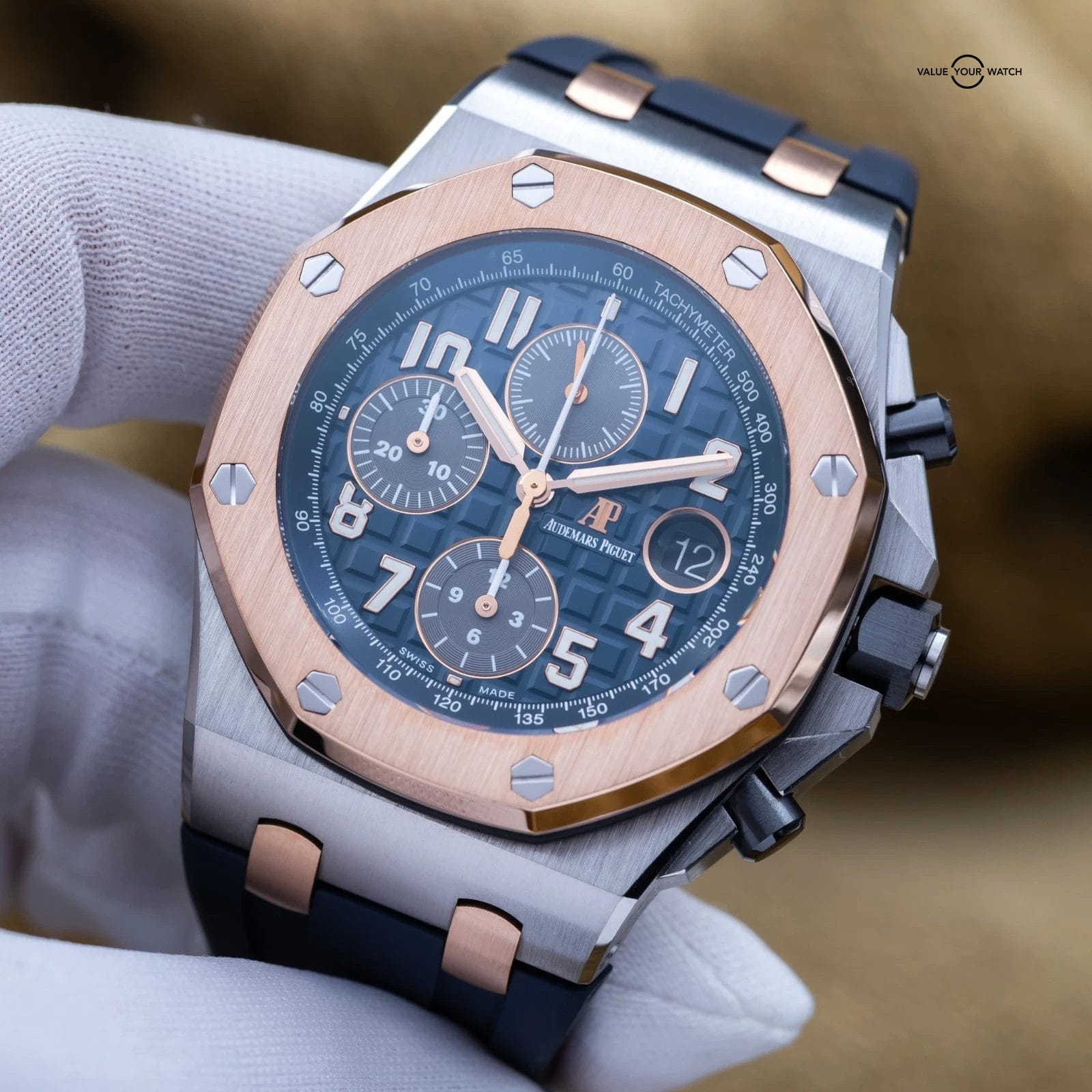 Audemars Piguet Royal Oak Offshore Chronograph 42mm Blue AP 26471SR - Full Set - Image 17