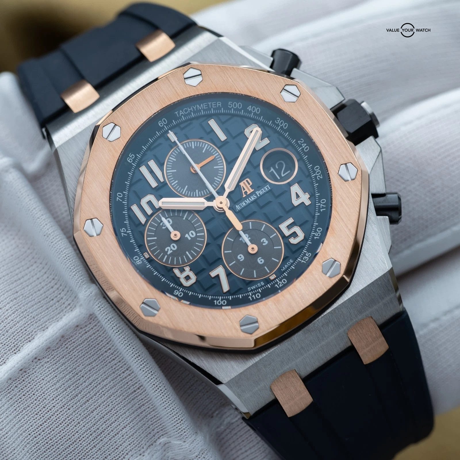 Audemars Piguet Royal Oak Offshore Chronograph 42mm Blue AP 26471SR - Full Set - Image 18
