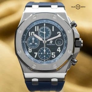 Audemars Piguet Royal Oak Offshore Chrono ‘Batman’ 42 Steel AP 26470ST Full Set