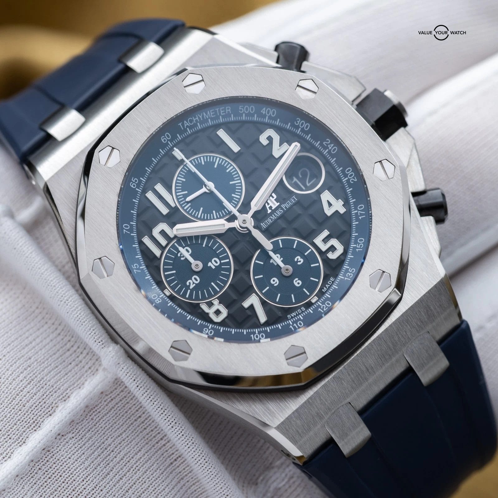 Audemars Piguet Royal Oak Offshore Chrono ‘Batman’ 42 Steel AP 26470ST Full Set - Image 16