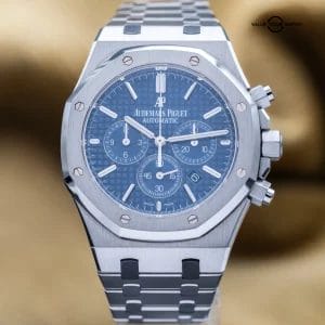 Audemars Piguet Royal Oak Chronograph 41 Steel Blue Dial AP 26320ST – Full Set