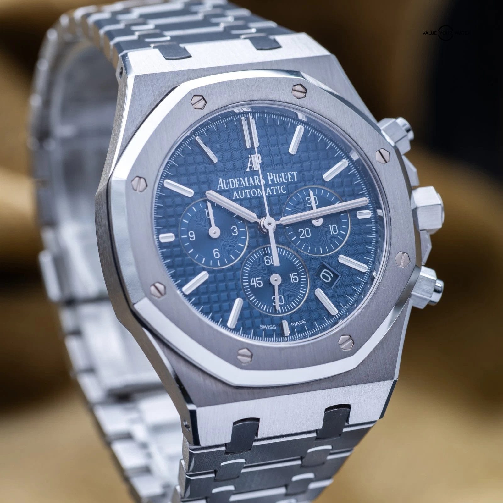 Audemars Piguet Royal Oak Chronograph 41 Steel Blue Dial AP 26320ST - Full Set - Image 3