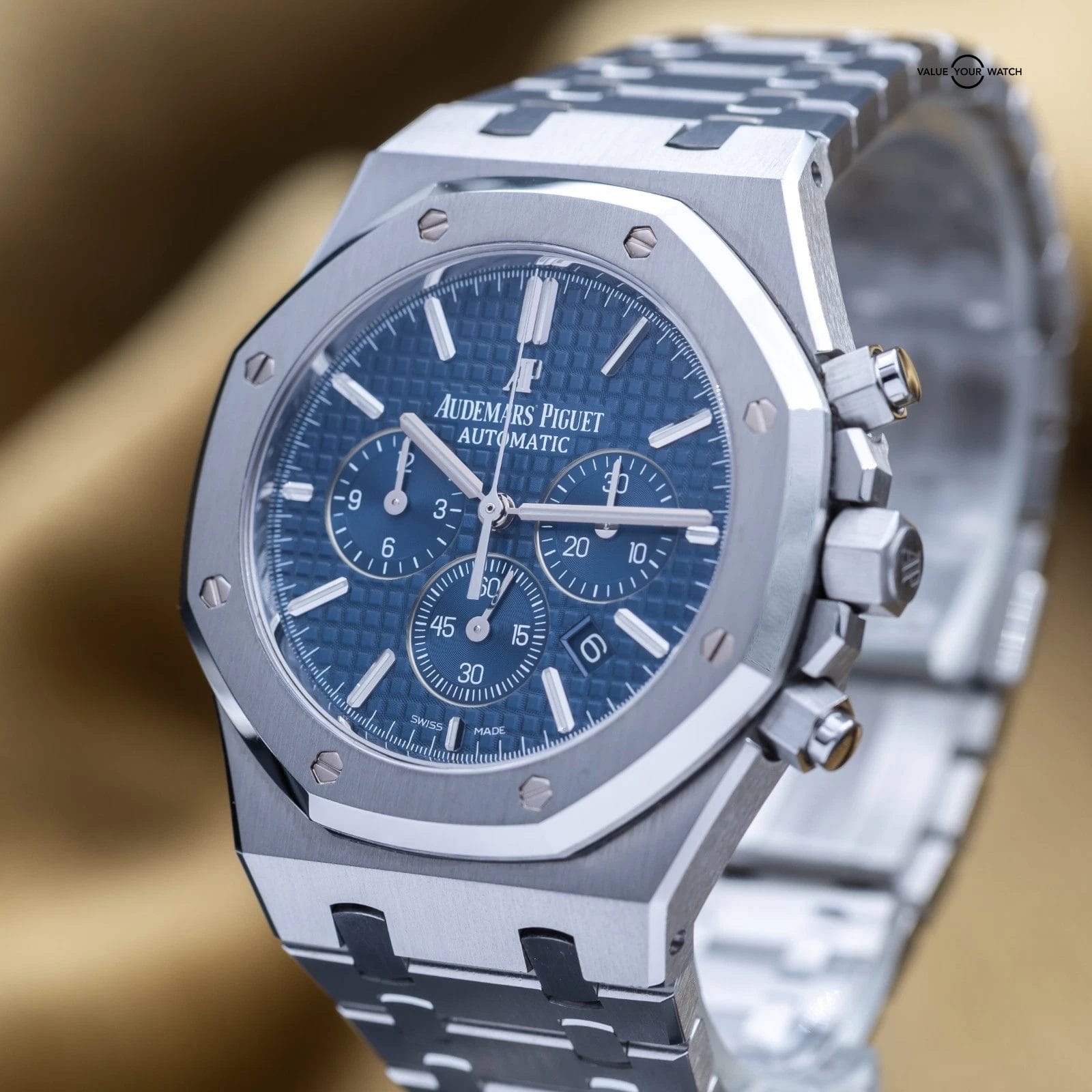 Audemars Piguet Royal Oak Chronograph 41 Steel Blue Dial AP 26320ST - Full Set - Image 4