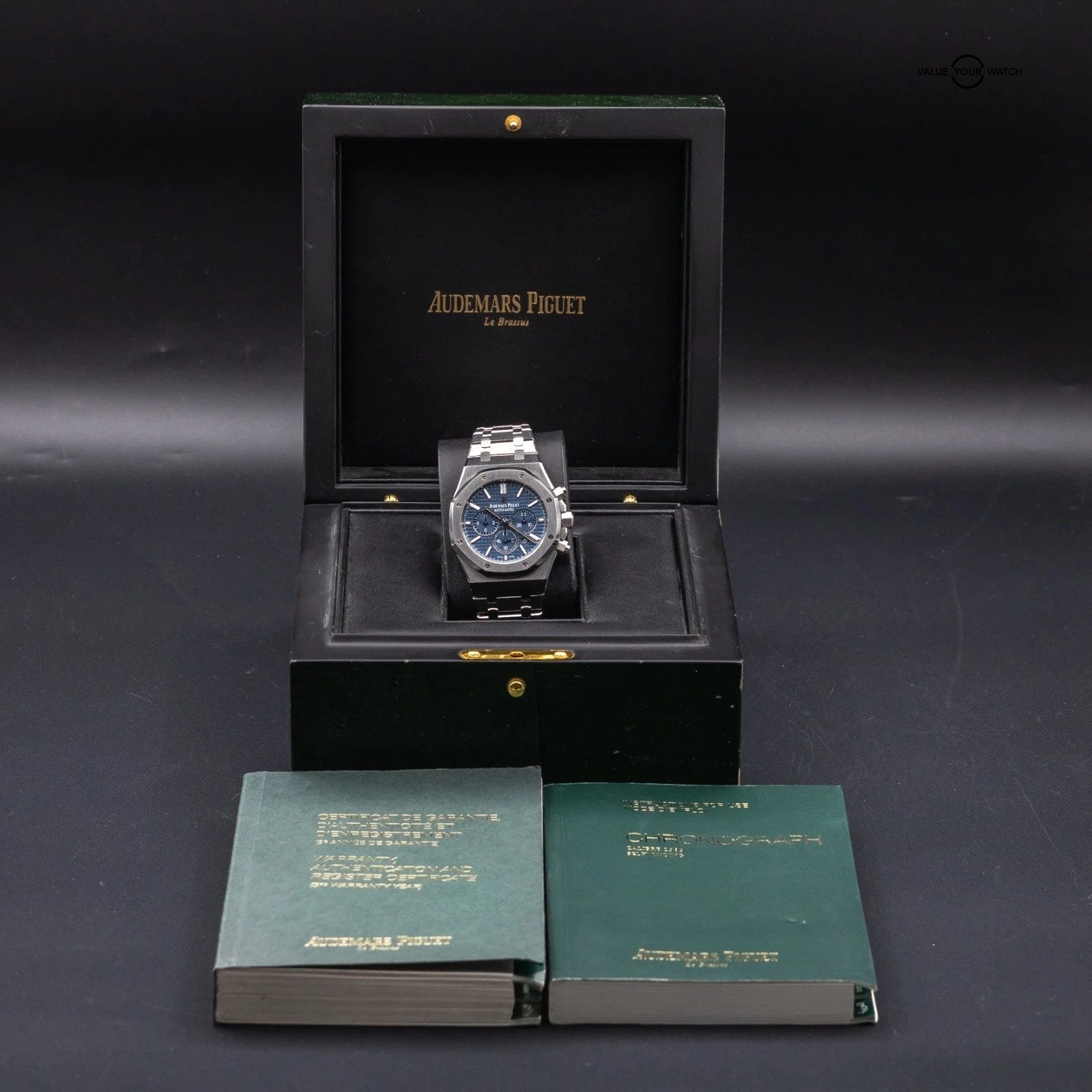 Audemars Piguet Royal Oak Chronograph 41 Steel Blue Dial AP 26320ST - Full Set - Image 8