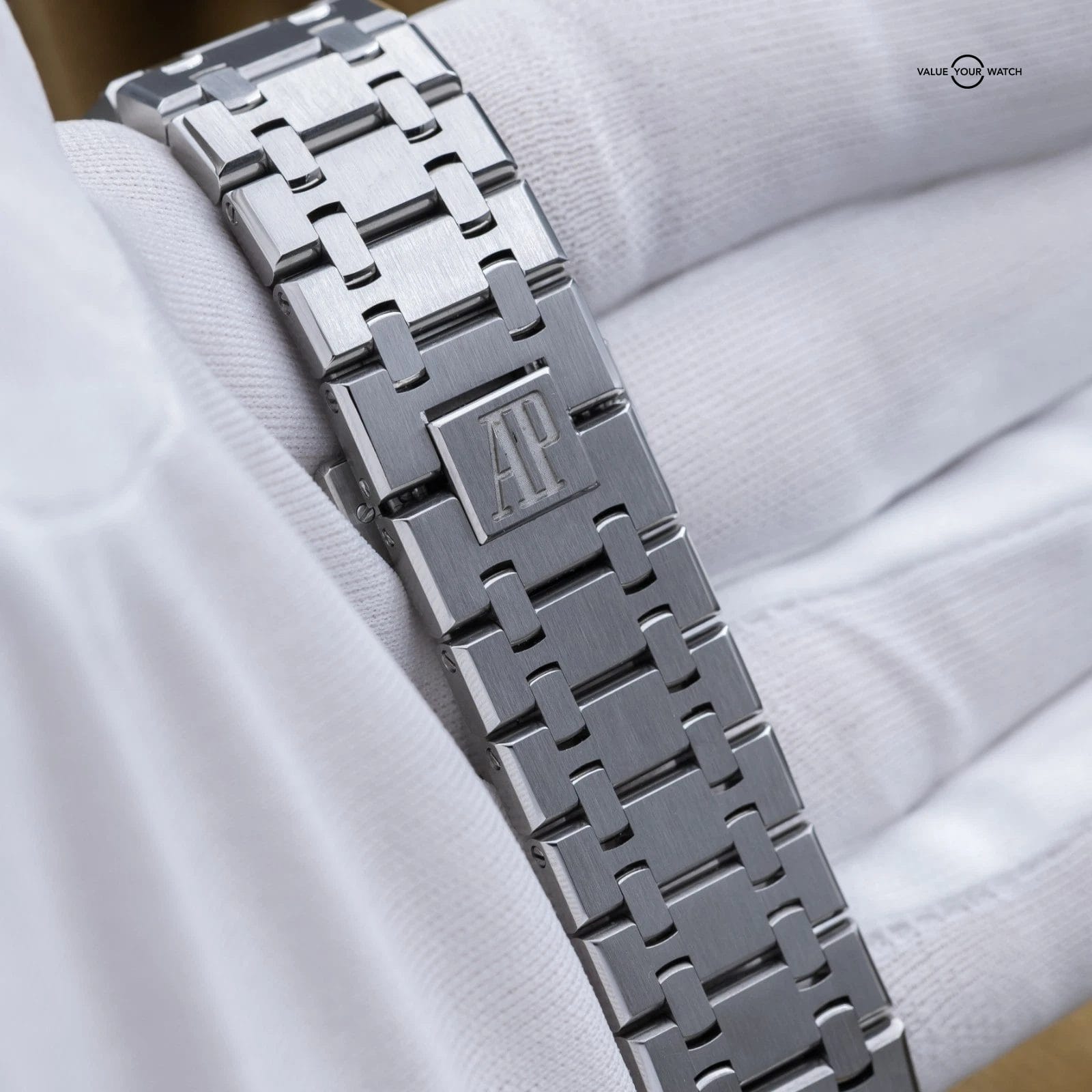 Audemars Piguet Royal Oak Chrono 41mm Steel White Silver AP 26320st - Full Set - Image 7