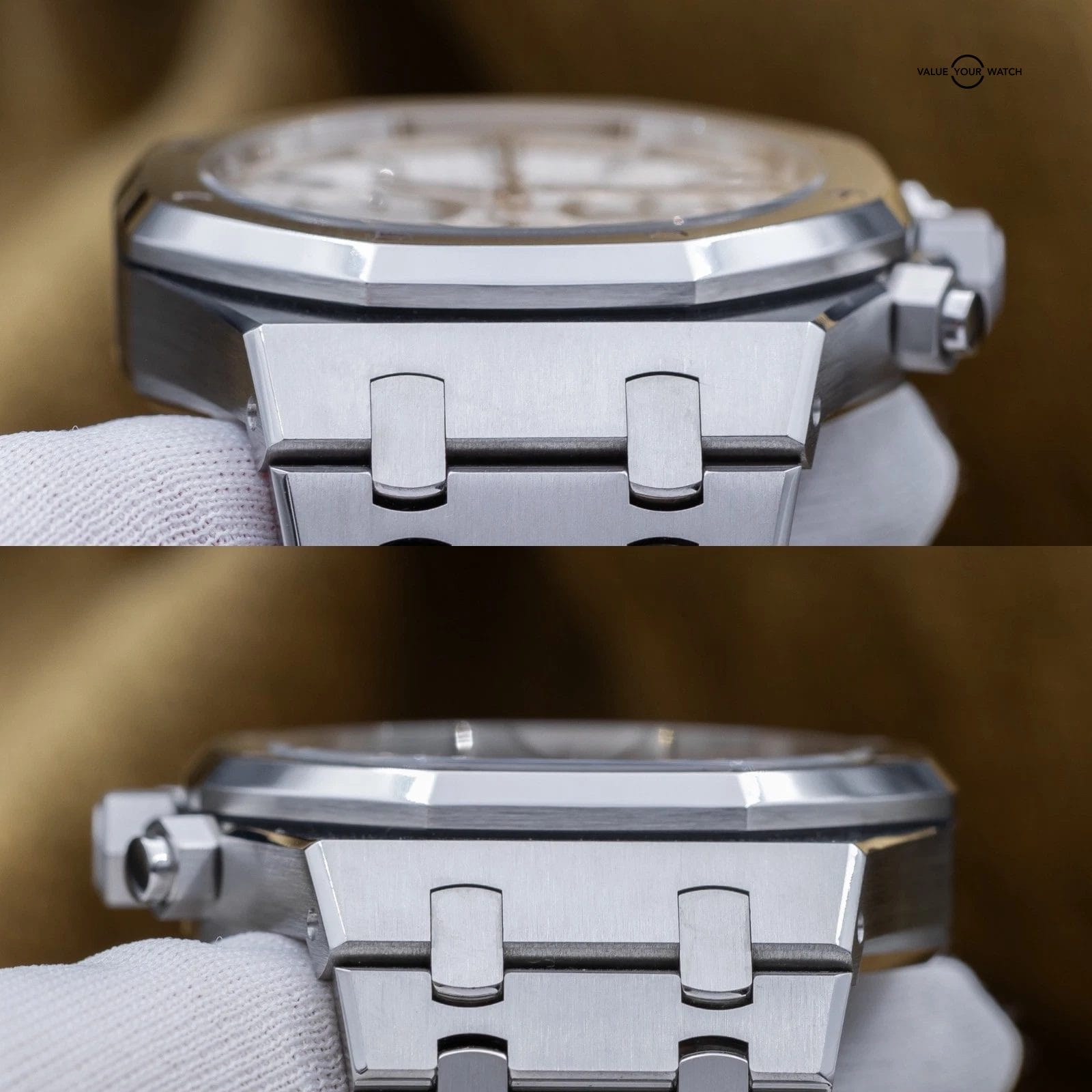 Audemars Piguet Royal Oak Chrono 41mm Steel White Silver AP 26320st - Full Set - Image 11